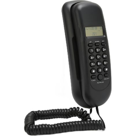 Téléphone fixe VTC-50, téléphone numérique portable mural avec identification de l'appelant pour le bureau et la maison.