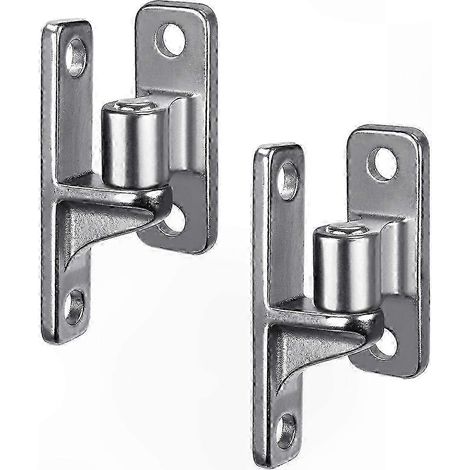 Charnières murales en acier inoxydable pour portails agricoles, robustes et durables, fixation murale, lot de 2, finition argentée, usage extérieur (1/5)