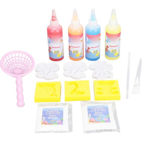 Kit de fabrication d'elfes aquatiques avec perles colorées, design anti-fuite, reconnaissance des couleurs, habileté manuelle, ensemble animalier pour enfants (1/5)