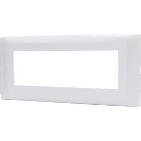 placca compatibile matix colore bianco 6 fori (1/2)