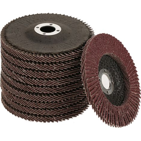 10Pcs Grit 60 Grinding Sanding Disc Polishing Wheel Grinding Flap Disc 100616 mm (1/5)