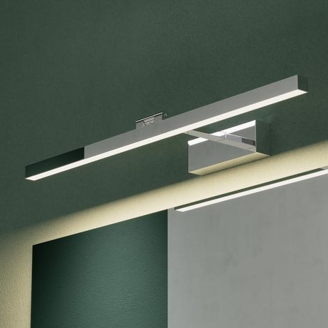 Mai & Mai Spiegelleuchte 60cm LED Badlampe Spiegellampe, 4000K Badezimmer Lampe 180° Drehbar Chrom 14W Strahlenschön