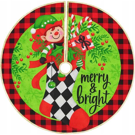 Alfombra para árbol de Navidad, tapete, vestido, 80 cm, decoración navideña