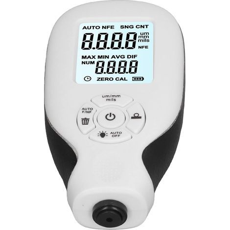 Coating Thickness Gauge, Car Paint Meter, 02000um Eddy Current Probe, Multifunctional, Fast Zero Calibration, Magnetic Induction for (1/5)
