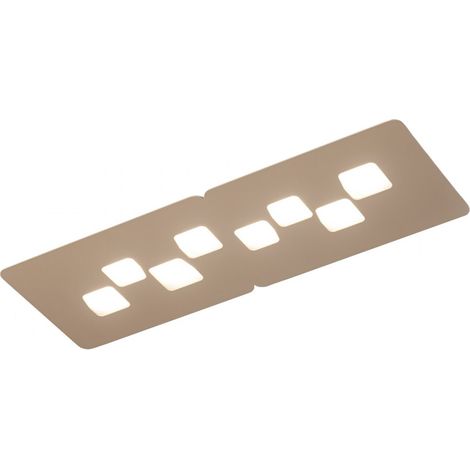 Plafonnier gea luce bilbao pg gx53 led plafonnier moderne gris tourterelle