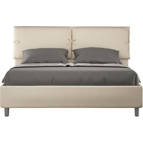 Letto Matrimoniale 160x190 cm Senza Rete Sleeper Tortora (1/4)