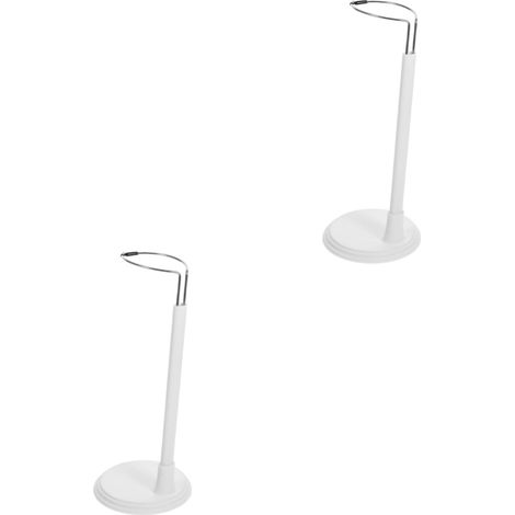 2 Pièces stand de rester support de support de figurine pour mini pour figurines d'action spectacle de stands de poupées abdos blanche (1/5)