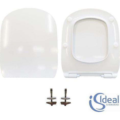 Copriwater Tesi Slim Ideal Standard termoindurente bianco Soft Close Originale (1/4)