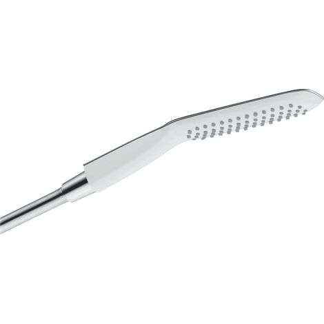 Hansgrohe PuraVida - Doccetta ad asta 120 Air, getto singolo EcoSmart 9 l/min, bianca/cromata 28568400 (1/5)