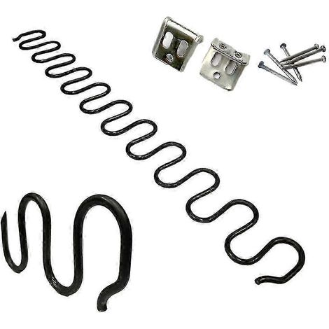 Ressorts de rechange pour fauteuils de canapé en métal pratiques bonne élasticité, ressorts plats, longueur 40 cm. (1/5)