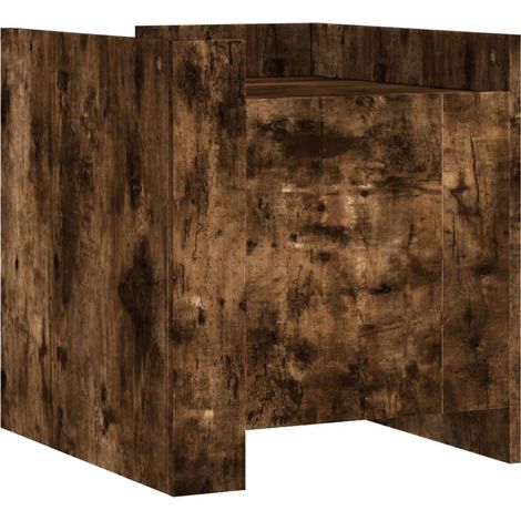Comodino con vano con anta 45 x 50 x 50 cm MDF marrone DEC033656