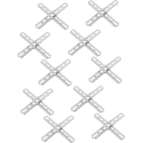 10 pièces Kit de Supports Fixation Plafonnier Métal Argent Montage Sécurisé pour Lustres Suspendus et Éclairage Intérieur Résistant et Facile à Installer (1/5)