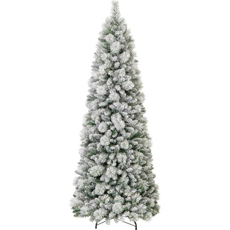 Albero di Natale pop-up 210cm, con aghi di pino e luci LED bianco caldo (1/5)
