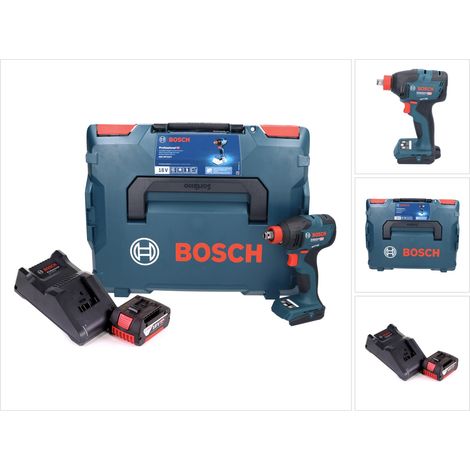 Bosch GDX 18V-210 C Avvitatore a impulsi professionale a batteria 18 V 210 Nm brushless + 1x batteria ricaricabile 5,0 Ah + caricabatterie + L-Boxx