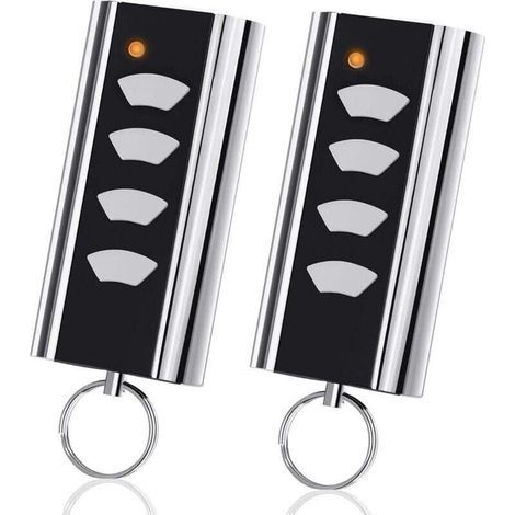 2-piece garage door remote control for Normstahl Entrematic RCU 433-4K, RCU 433-2K, EA433 2KM, EA433 2KS, compatible with Crawford Normstahl 433.92 Rolling Code garage door remote control (1/4)