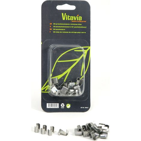 Vitavia Glasträgerset für Gewächshausscheiben für Vitavia Gewächshäuser, 20 Stück (1/3)