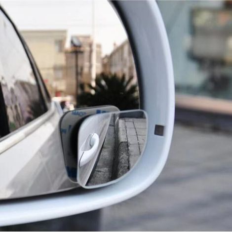 Totwinkelspiegel, 2 Stück HD-Konvexglas, winkelverstellbar für Seitenspiegel, Weitwinkel-Dreh-Lüfter-Totwinkelspiegel für SUV, LKW, Fahrzeug (1/5)