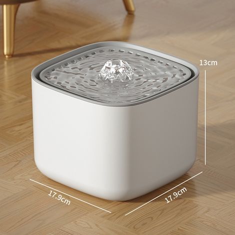 Fontaine à eau pour chat de 3 litres avec filtre à recirculation automatique, grande capacité, filtration, fonctionnement silencieux et alimentation USB.-AquaForge (1/5)