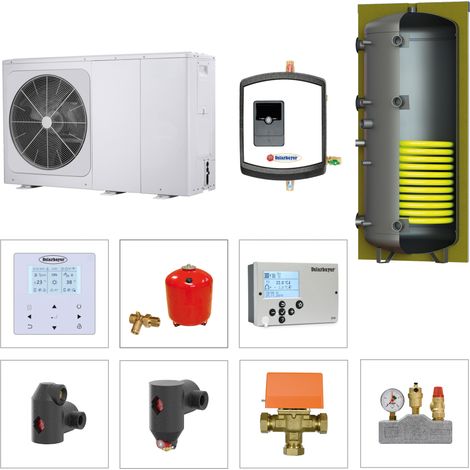Solarbayer Wärmepumpenpaket LWM8/2xPS300 Friwa Set3 Speicher & Frischwassermodul (1/5)