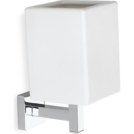 STILHAUS Urania portabicchiere ceramica cromato codice prod: 000U1008
