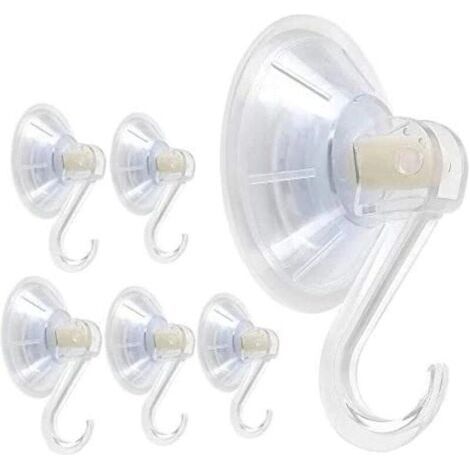 Ventouse Crochet Puissant (Lot de 10) Capacité 5kg - Adhésion Sans Perçage pour Salle de Bain, Cuisine, Fenêtre Idéal pour Organiser et Suspendre (1/5)