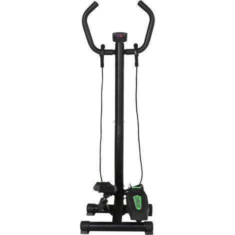 Stepper Sidestepper mit Haltegriff Trainingsbänder Heimtrainer LCD Display Stahl (1/5)