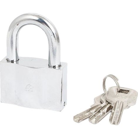 Schranktür Schubladenschrank 50mm Breite Sicherheitsschloss Vorhängeschloss Silber Ton 3 Schlüsseln