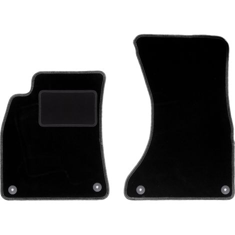 Alfombrillas delanteras negras para Audi A5 8T Coupé (2008-2018)