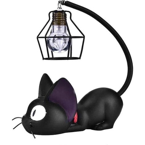 Veilleuse en résine en forme de chat Kiki (1/5)