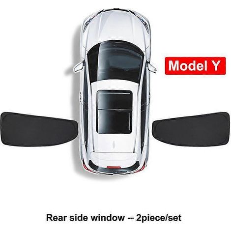 Pare-soleil latéral pour Tesla Model 3 Y, pare-brise avant et arrière, isolation thermique, rideau d'intimité, protection solaire extérieure pour toute la voiture, vitre latérale arrière MY (1/5)