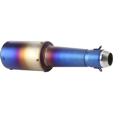 Embout d'échappement universel pour moto, silencieux, diamètre 38-51 mm, compatible avec Honda CBR250RR et CBR500R (bleu). (1/5)