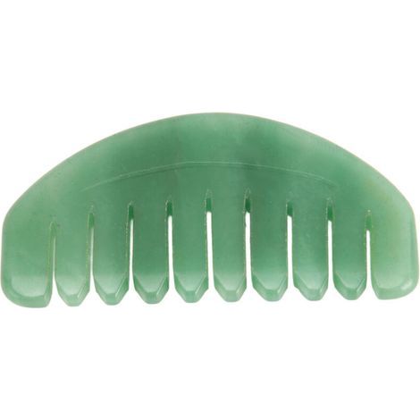 Jade-Stein-Gua-Sha-Kamm für die Kopfhautmassage, entspannend und tragbar (1/5)