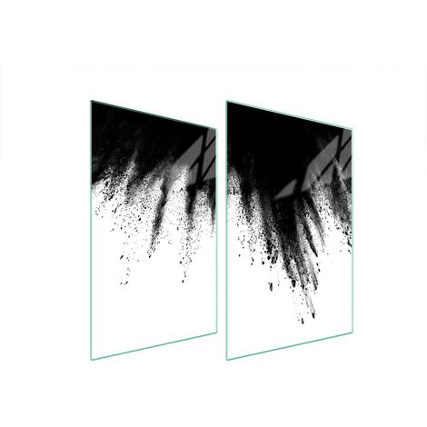 Plaque de protection en verre pour cuisine 2x35x52 anti-explosion (1/5)