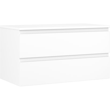 Mexen Orio mobiletto da bagno sottolavabo 90 cm con piano, 2 cassetti, bianco opaco - 91A10-09047-2-BFFC01 (1/5)