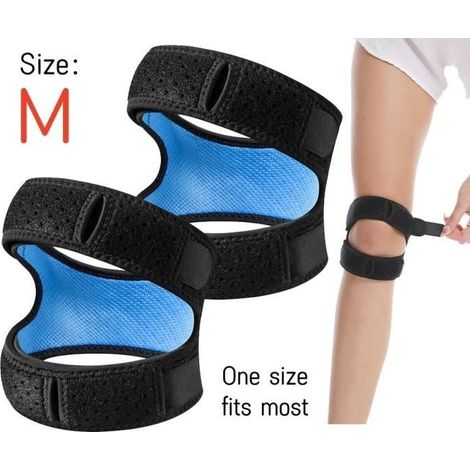 Kompressions-Kniebandage, Sport-Kniebandage, Stützbandage, verstellbare Kniebandage zur Kniescheibenunterstützung, für Läufer, Arthritis (1/4)