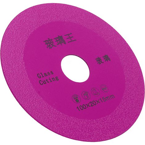 Disque diamant 4 pouces pour carrelage et verre - Lame de coupe fine rouge pour bouteilles (1/5)