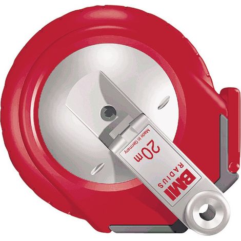 Flessometro a capsula RAGGIO L.25m nastro-B.13mm A mm/cm EG II Ku.weiß metro a nastro in acciaio BMI