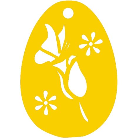 3. Durchbrochener, eiförmiger Anhänger, Frühling, Schmetterlings-Tulpe