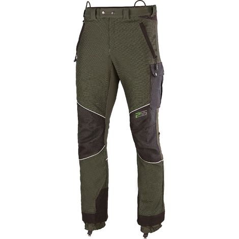 Pantalon de travail PSS X-treme Work sans membrane Vert/Noir Taille 98 Mince et grand (1/2)