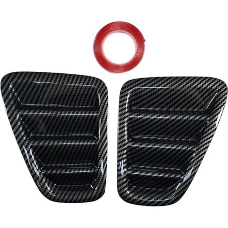 Cache d'enjoliveur de feu arrière de voiture compatible avec 500 595 695 2016-2024, accessoire extérieur ABS (fibre de carbone) (1/5)