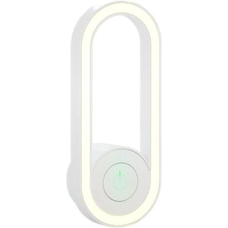 Répulsif anti-moustiques électrique, anti-parasites pour la maison et la chambre à coucher, dernière conversion de fréquence, ultrasons avec veilleuse LED, veilleuse anti-moustiques-Blanc (1/4)