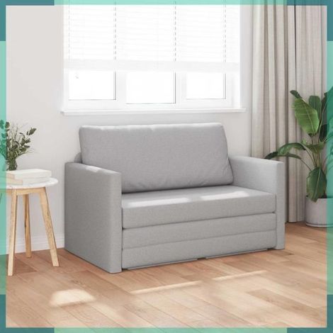 4106700 Canapé-Lit 110cm Gris nuage tissu (1/5)