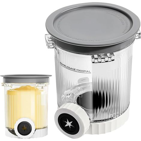 Tasse pour Machine à Crème Glacée Ninja Swirl NC700 et NC701,Comprend Pot à Glace et Couvercle,Récipient Remplaçable d'une Pinte,Accessoires pour Machines à Gace Ninja Swirl (1/5)