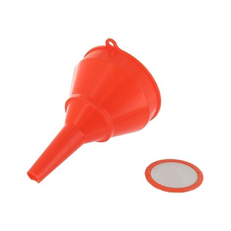 Entonnoir avec filtre 10 cm – Pour liquides et poudres – Plastique durable – Modèle compact pour espaces restreints