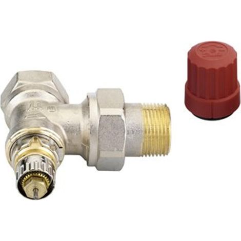 Danfoss Corps de vanne RA-N 10 R 3/8, Angle, Nickelé mat, 013G0031