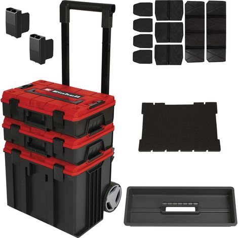 Einhell Tour de coffrets de rangement E-Case Tower (120 kg max, pour le rangement modulable d’équipements sensibles)