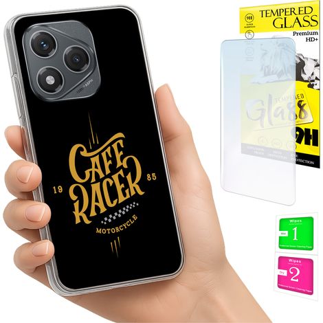 Custodia per Honor 400 Lite con cover posteriore e vetro temperato 9H. (1/5)