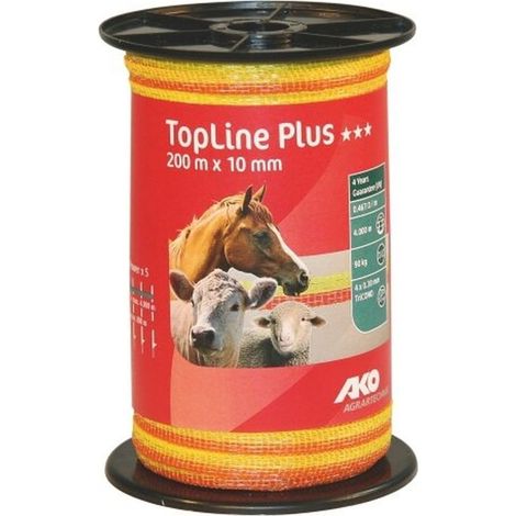 Weideband 10mm 200m gelb/oran. AKO 449568 (1/2)