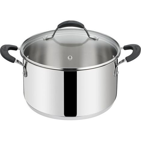 Olla de 26 cm con tapa de acero inoxidable - 012896031626 - Lagostina -