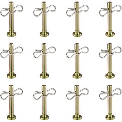24 Pièces Goupille, 12 Cisaillement 4,2cm, 12 Fendue 3,5cm, Acier Carbone, Souffleuse Neige (1/5)